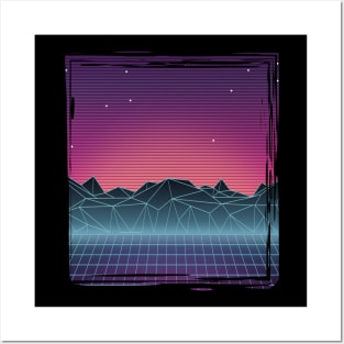 Vaporwave Landscape of the Future Posters and Art